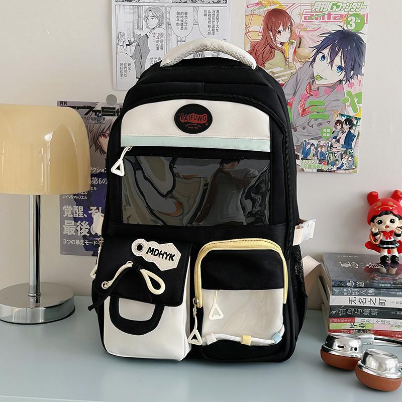 New high-value, fresh, sweet, cute and transparent, lightweight backpack for junior high school students
New high-value, fresh, sweet, cute and transparent, lightweight backpack for junior high school students