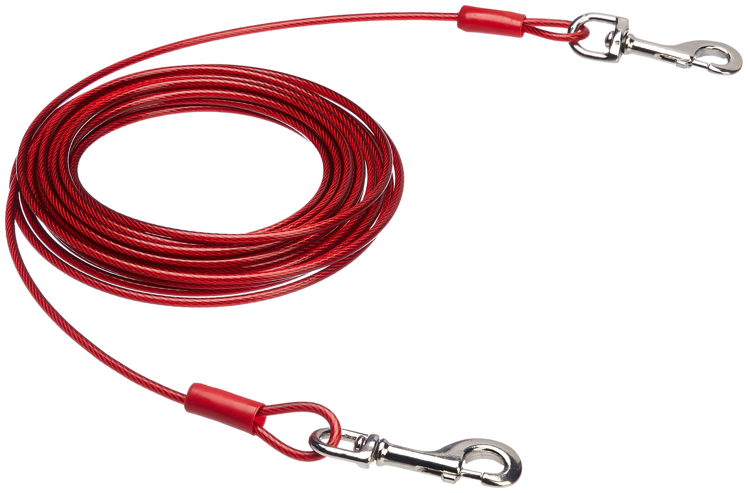 Amazon Basics Dog Tethering Wire Runner 57kg Load Red Leash, Cable, Capacity, 9m,
Amazon Basics Dog Tethering Wire Runner 57kg Load Red Leash, Cable, Capacity, 9m,