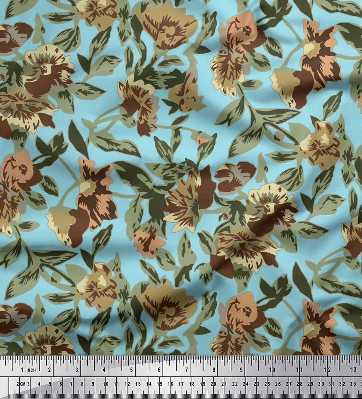Soimoi Cotton Cambric Fabric Leaves & Floral Decor Fabric Printed metre 42 Inch 42 Inch Wide - Viscose Chiffon зелений
Soimoi Cotton Cambric Fabric Leaves & Floral Decor Fabric Printed metre 42 Inch 42 Inch Wide - Viscose Chiffon зелений