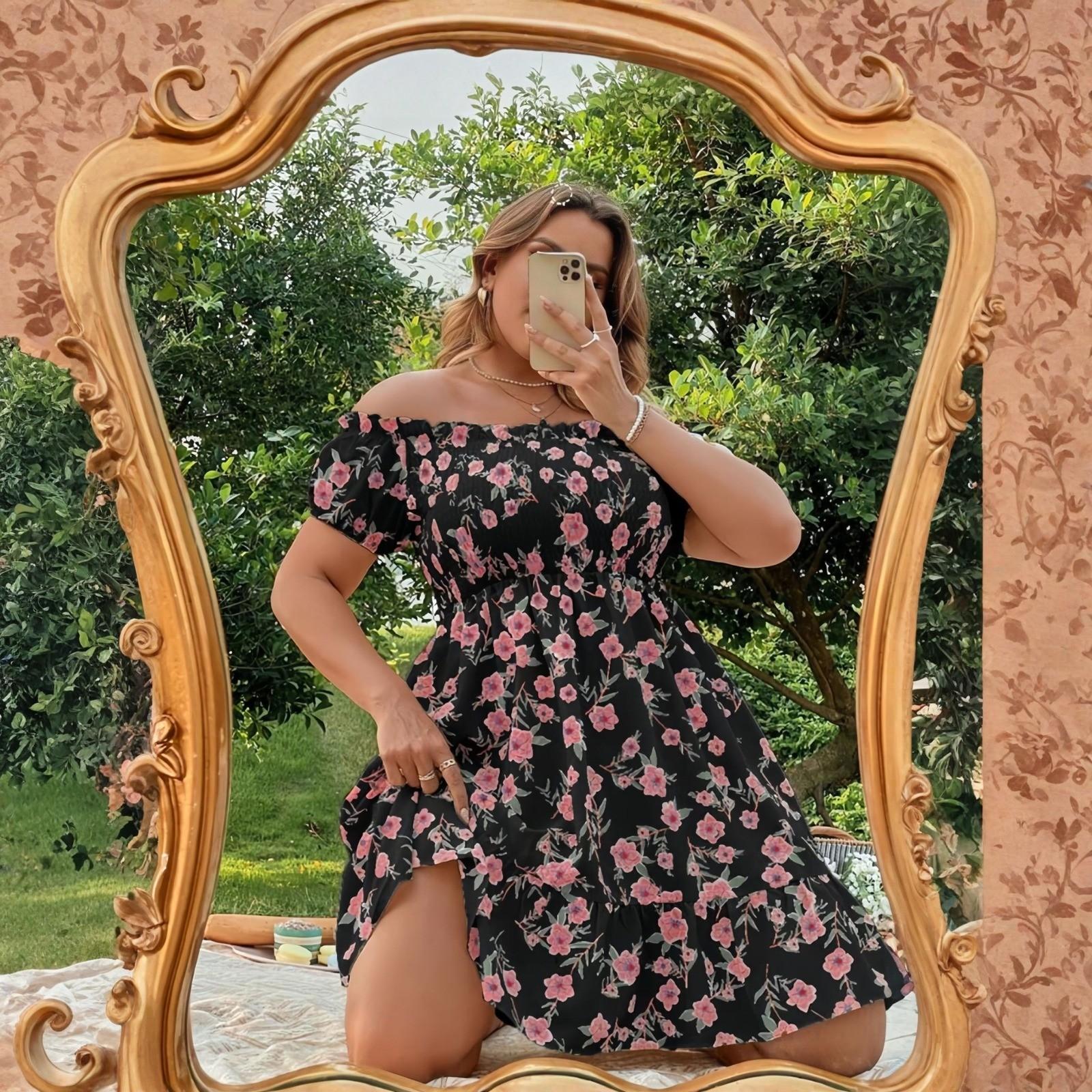 Ladies Loose Comfortable Casual Fashionable Temperament Floral Vacation Style Plus Size Summer Elegant Printed Dress XXL чорний
Ladies Loose Comfortable Casual Fashionable Temperament Floral Vacation Style Plus Size Summer Elegant Printed Dress XXL чорний