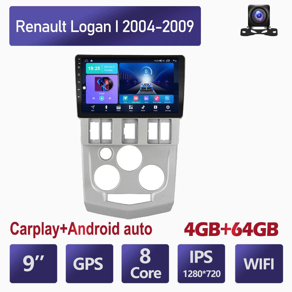 Для Renault Logan I 2004-2009 GPS-навигация Android Автомобильное радио Видео Стерео Палиер RDS с Carplay 4 + 64 ГБ 2+32GB
Для Renault Logan I 2004-2009 GPS-навигация Android Автомобильное радио Видео Стерео Палиер RDS с Carplay 4 + 64 ГБ 2+32GB
