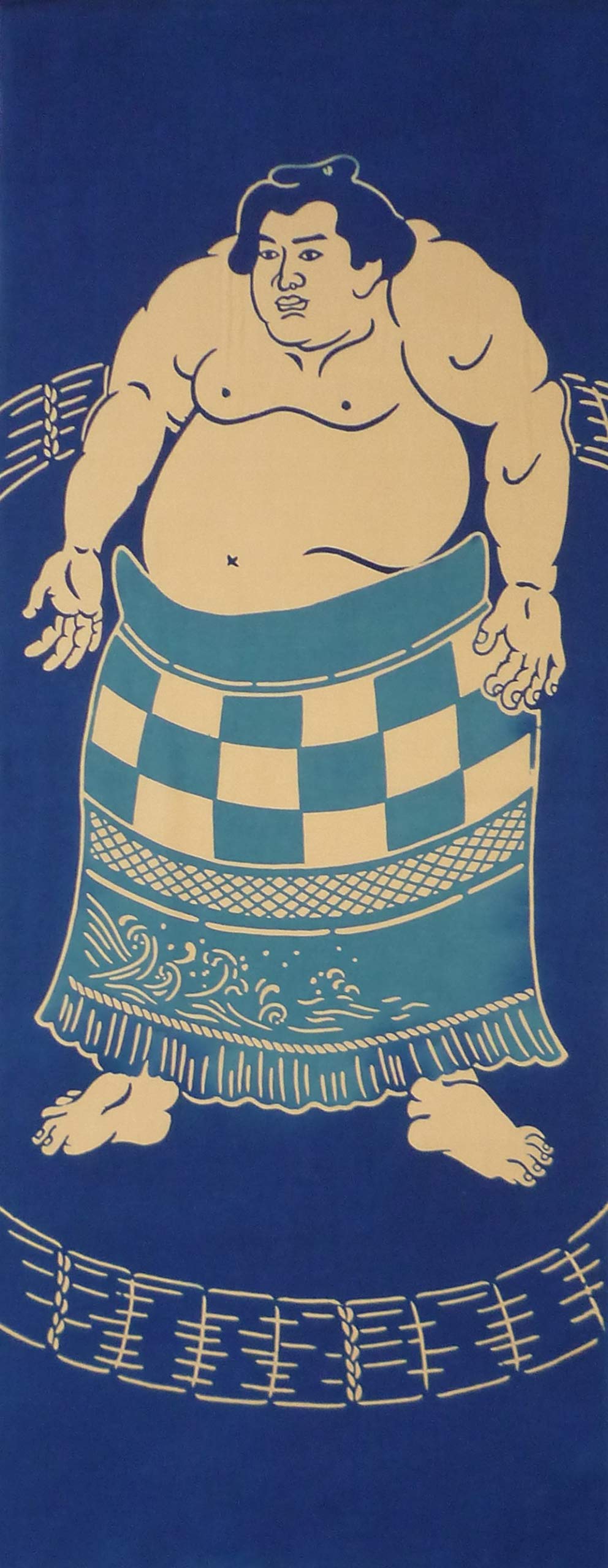 Todaya Shoten Tenugui with Sumo Ring Design 339 Nashien-zome (hand towel)
Todaya Shoten Tenugui with Sumo Ring Design 339 Nashien-zome (hand towel)