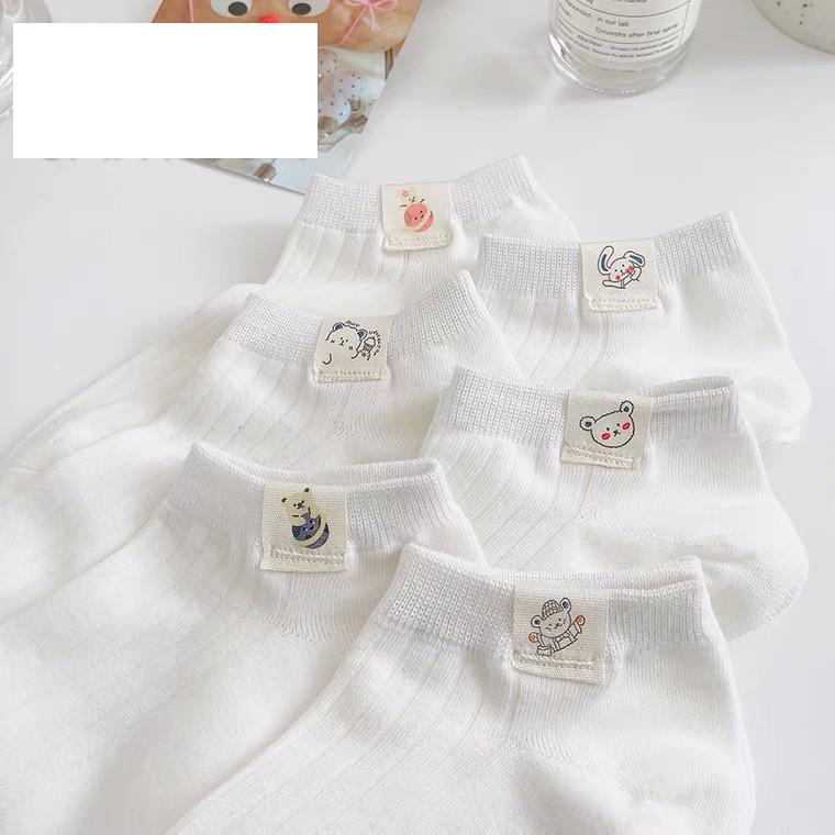 Women s Japanese Style Cotton Ankle Socks - White, Cartoon Design, Summer Short Low-Cut, Korean Fashion Bear Hug
Women s Japanese Style Cotton Ankle Socks - White, Cartoon Design, Summer Short Low-Cut, Korean Fashion Bear Hug