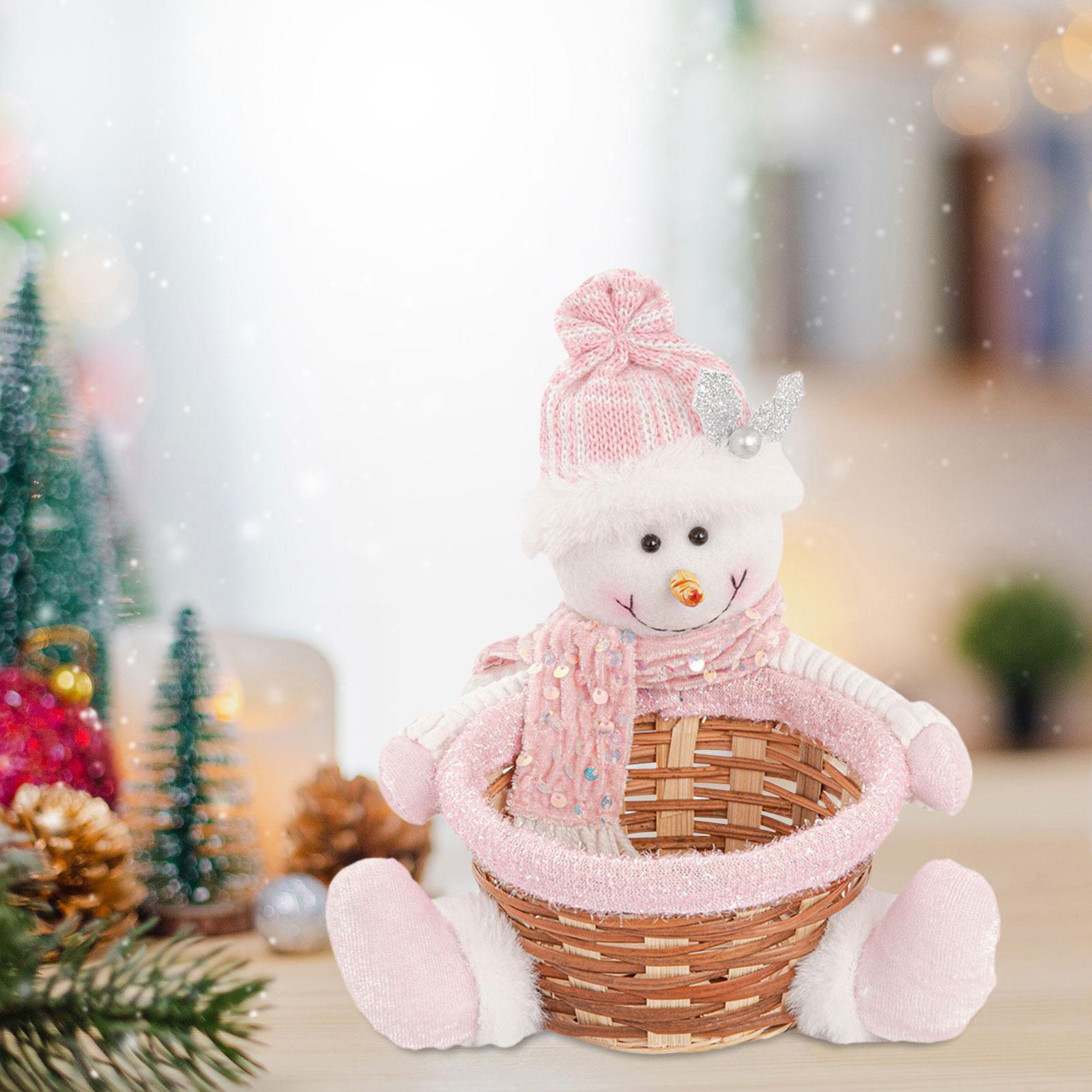 Корзина для конфет в форме снеговика, многофункциональный декор стола, милый рождественский декор для праздников, школьная книжная полка, центральный элемент стола для офиса розовый
Корзина для конфет в форме снеговика, многофункциональный декор стола, милый рождественский декор для праздников, школьная книжная полка, центральный элемент стола для офиса розовый