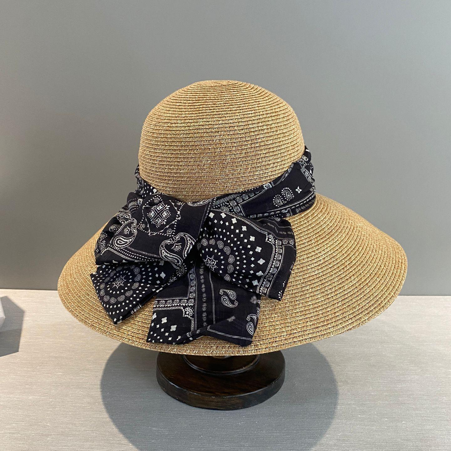 Elegant Boho Lafite Straw Hat Dome Wide Brim Weave Hat Breathable French Style UV Protection Cap Party 56-58CM чорний
Elegant Boho Lafite Straw Hat Dome Wide Brim Weave Hat Breathable French Style UV Protection Cap Party 56-58CM чорний