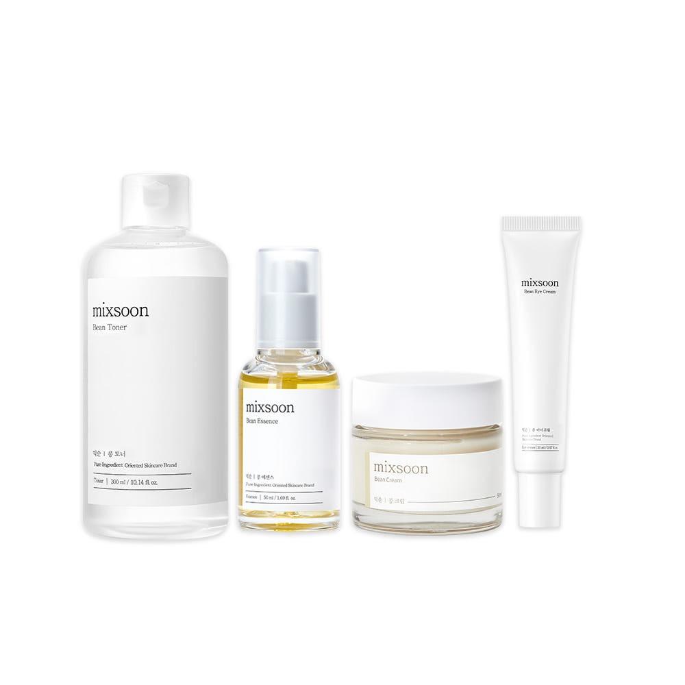 Mixsoon Bean Line Best 4-Item Set (Toner 300ml, Essence 50ml, Cream 50ml, Eye Cream 20ml) Hydrating Nourishing Glass Skin Care Kit
Mixsoon Bean Line Best 4-Item Set (Toner 300ml, Essence 50ml, Cream 50ml, Eye Cream 20ml) Hydrating Nourishing Glass Skin Care Kit