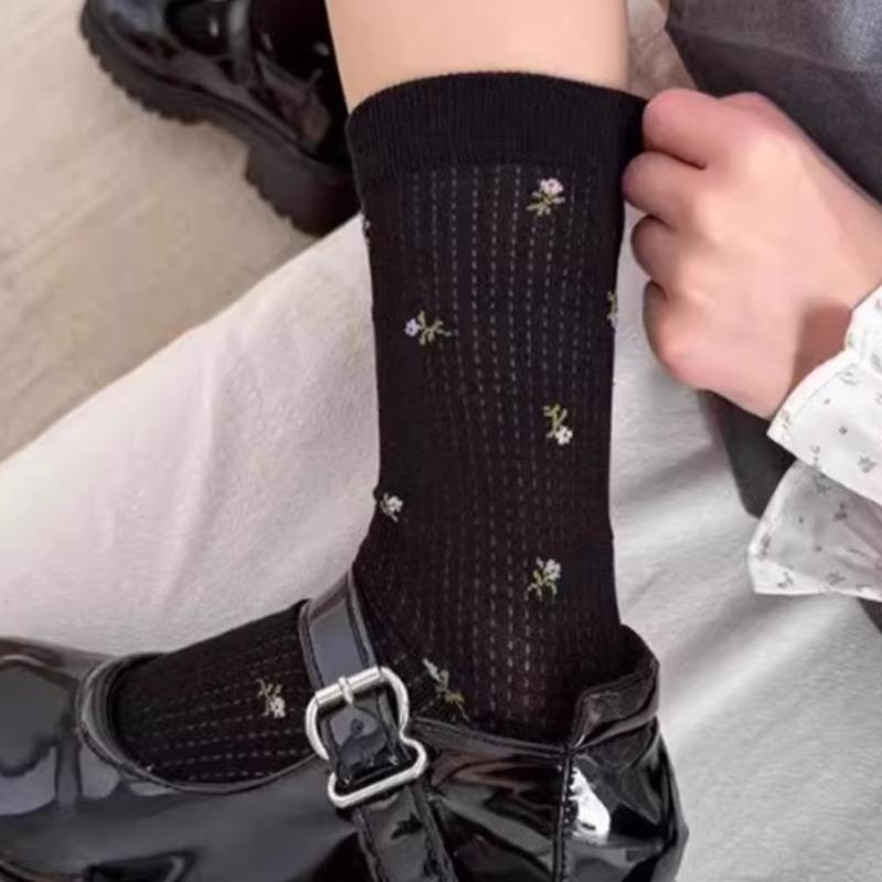 Spring Summer Thin Mesh Floral Socks Women Mid Calf Breathable Moisture Wicking Anti Odor Japanese Stacking Cotton Stockings One Size
Spring Summer Thin Mesh Floral Socks Women Mid Calf Breathable Moisture Wicking Anti Odor Japanese Stacking Cotton Stockings One Size