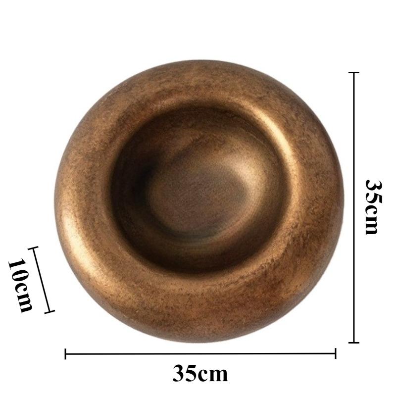 Metal Fruit Plates Round Wabi-sabi Style Kitchen Plate Modern Minimalist Art Snack Plates Dining Room Decoration Accessories
Metal Fruit Plates Round Wabi-sabi Style Kitchen Plate Modern Minimalist Art Snack Plates Dining Room Decoration Accessories