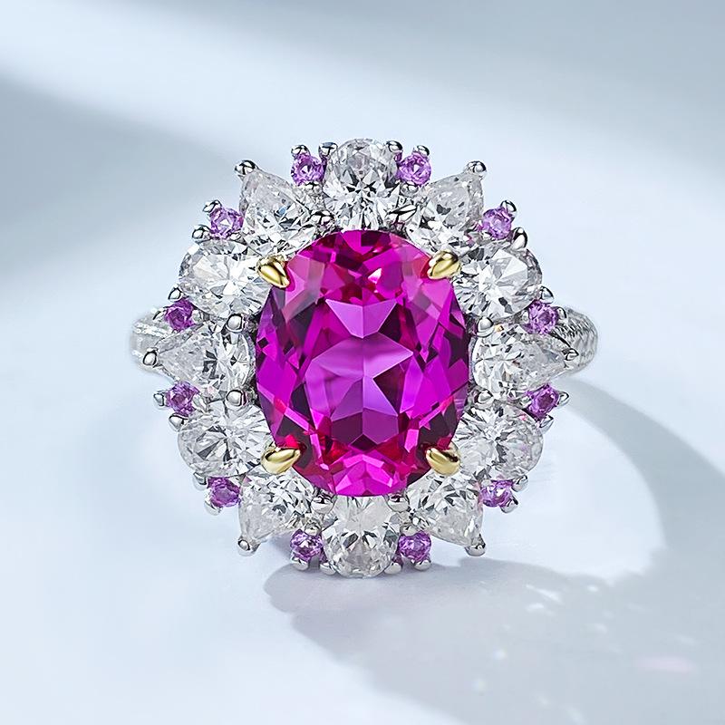 Rongrongjin 2023 Elegant 8x10 Pink Diamond Ring in s925 Silver - European & American French Fashion Style for Women Size 5
Rongrongjin 2023 Elegant 8x10 Pink Diamond Ring in s925 Silver - European & American French Fashion Style for Women Size 5