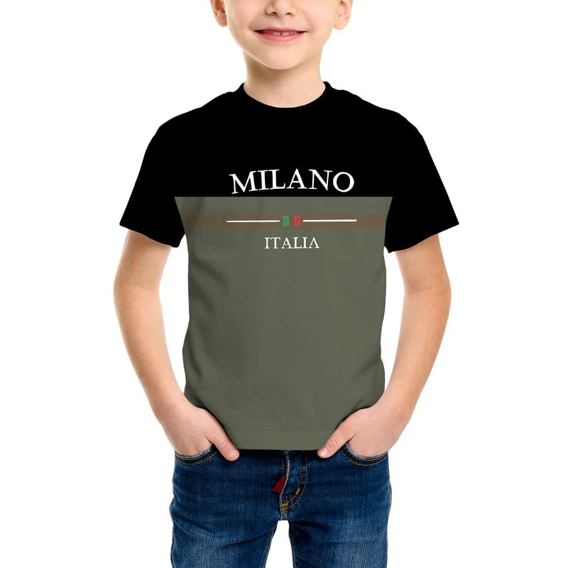 Printed T-shirt for boys and girls, comfortable and durable, stylish design, suitable for daily wear, fashionable children s clothing 140
Printed T-shirt for boys and girls, comfortable and durable, stylish design, suitable for daily wear, fashionable children s clothing 140