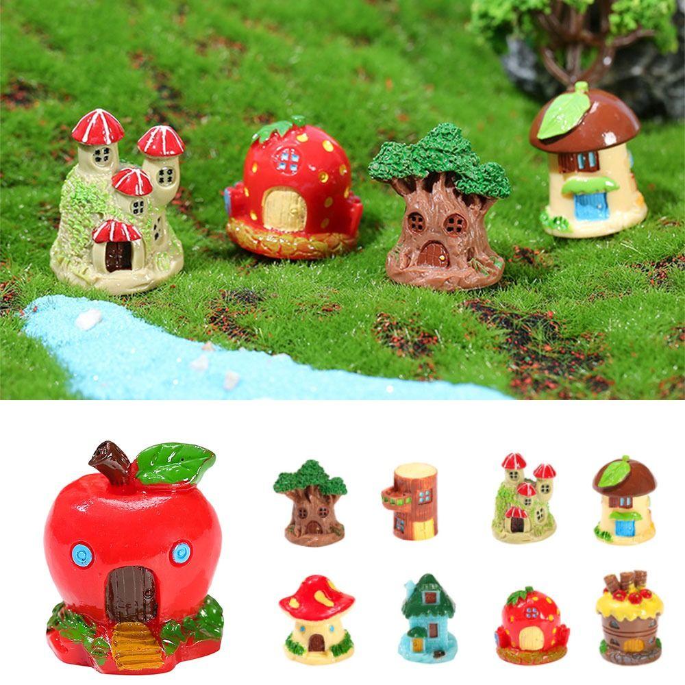 Resin Mushroom House Figurine Fairy Garden Decor Apple House Craft Miniature Tree House
Resin Mushroom House Figurine Fairy Garden Decor Apple House Craft Miniature Tree House
