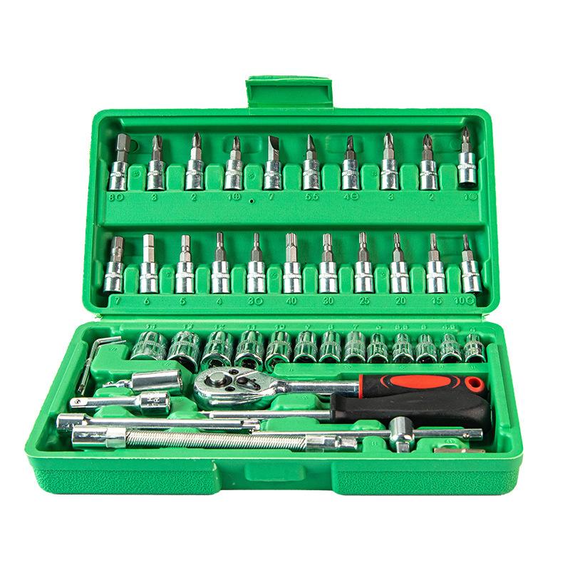 Newshark 46pcs Socket Set Featuring a Quick-Release Ratchet- A Hand Kit Designed for Automotive And Truck Maintenance, Comes with Screwdriver Bits зелений
Newshark 46pcs Socket Set Featuring a Quick-Release Ratchet- A Hand Kit Designed for Automotive And Truck Maintenance, Comes with Screwdriver Bits зелений