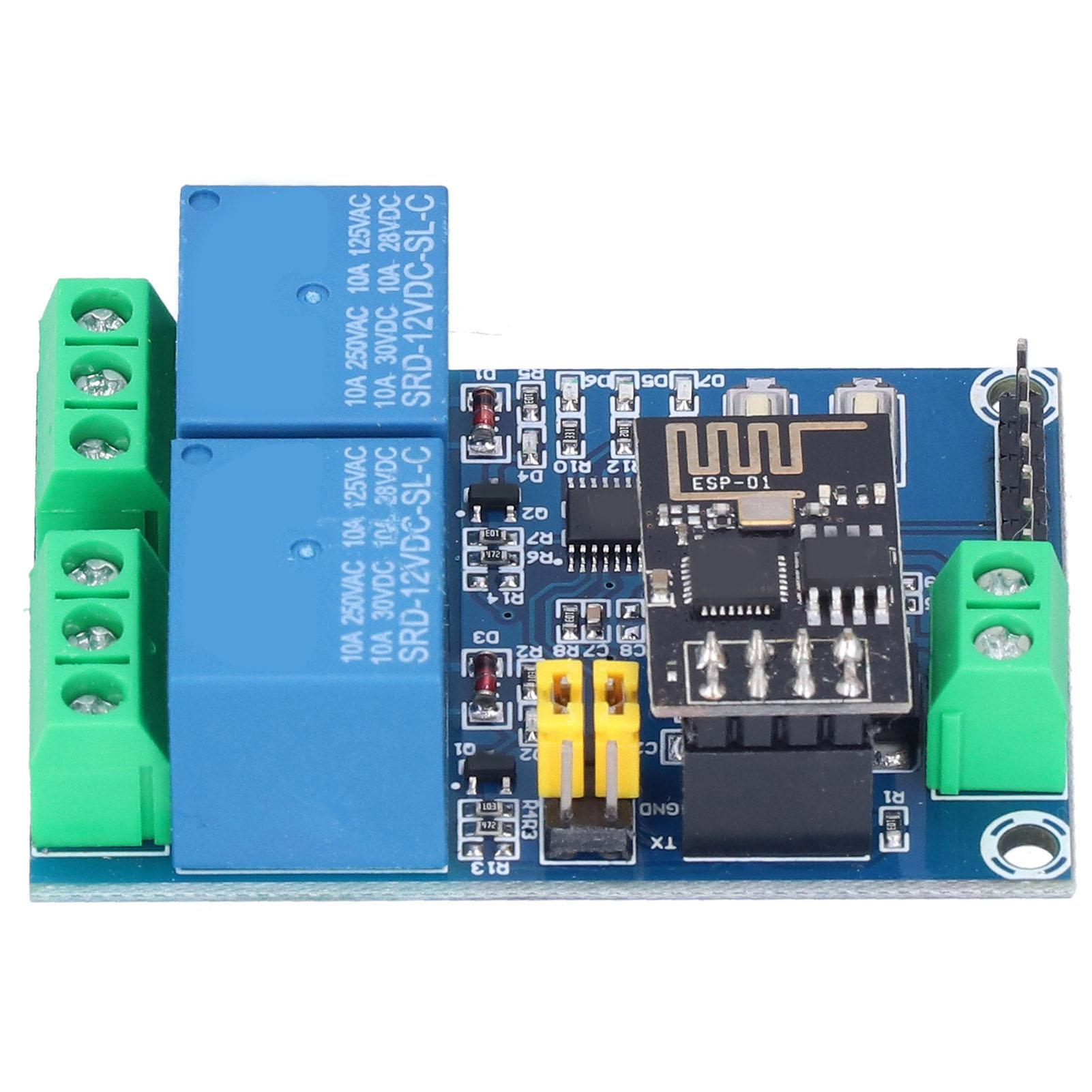 Dual Channel WiFi Relay 12V ESP8266 WiFi Relay Module Phone APP Remote Switch for IOT Smart Home
Dual Channel WiFi Relay 12V ESP8266 WiFi Relay Module Phone APP Remote Switch for IOT Smart Home