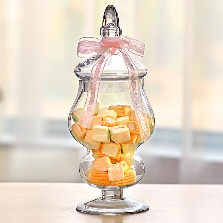 European Nordic Style Transparent Glass Candy Jar with Lid Or Decorative Container
European Nordic Style Transparent Glass Candy Jar with Lid Or Decorative Container