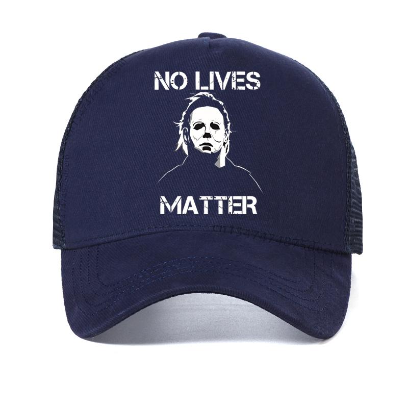 No Lives Matter Michael Myers Horror baseball cap fashion Vintage Funny For Men women hat summer mesh Breathable Snapback hats Adjustable темно-синього кольору
No Lives Matter Michael Myers Horror baseball cap fashion Vintage Funny For Men women hat summer mesh Breathable Snapback hats Adjustable темно-синього кольору