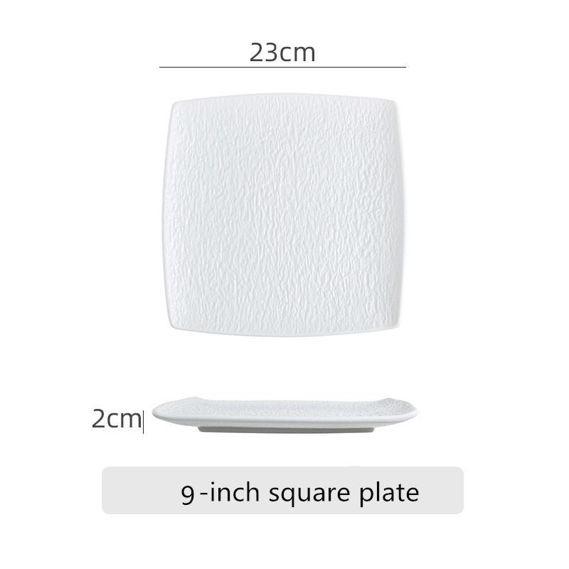 Черно-белые матовые керамические обеденные тарелки, квадратные блюда, тарелка для стейка, бытовая посуда, ретро блюдо для жареного мяса 9 дюймов
Черно-белые матовые керамические обеденные тарелки, квадратные блюда, тарелка для стейка, бытовая посуда, ретро блюдо для жареного мяса 9 дюймов