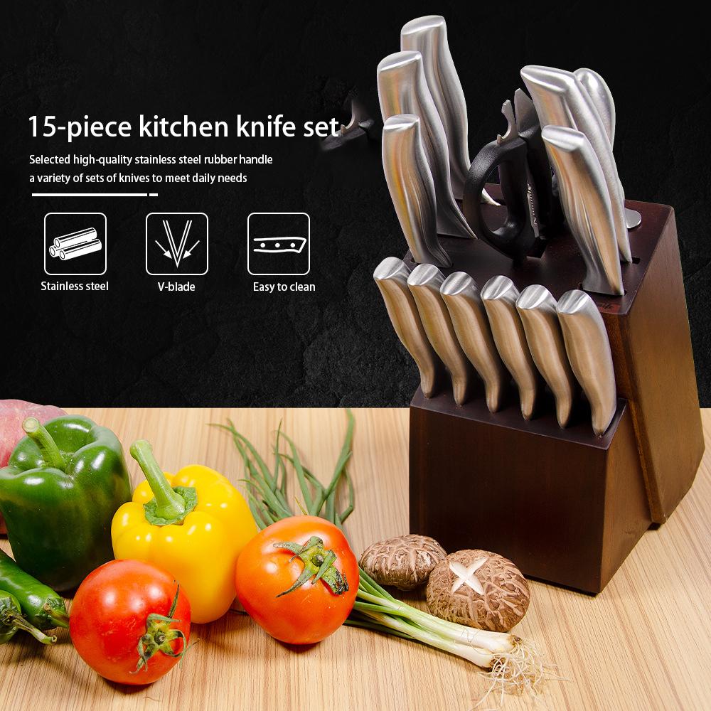 Набор кухонных ножей KITCHEN KING Кухонные ножи из нержавеющей стали Цельнометаллический набор ножей 14 наборов ножей Комбинированный набор ножей
Набор кухонных ножей KITCHEN KING Кухонные ножи из нержавеющей стали Цельнометаллический набор ножей 14 наборов ножей Комбинированный набор ножей