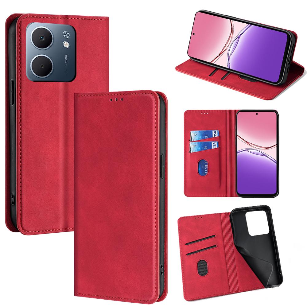 For Oppo A5x 5G Case Card Holder PU Leather Magnetic Closing Phone Cover Red
For Oppo A5x 5G Case Card Holder PU Leather Magnetic Closing Phone Cover Red