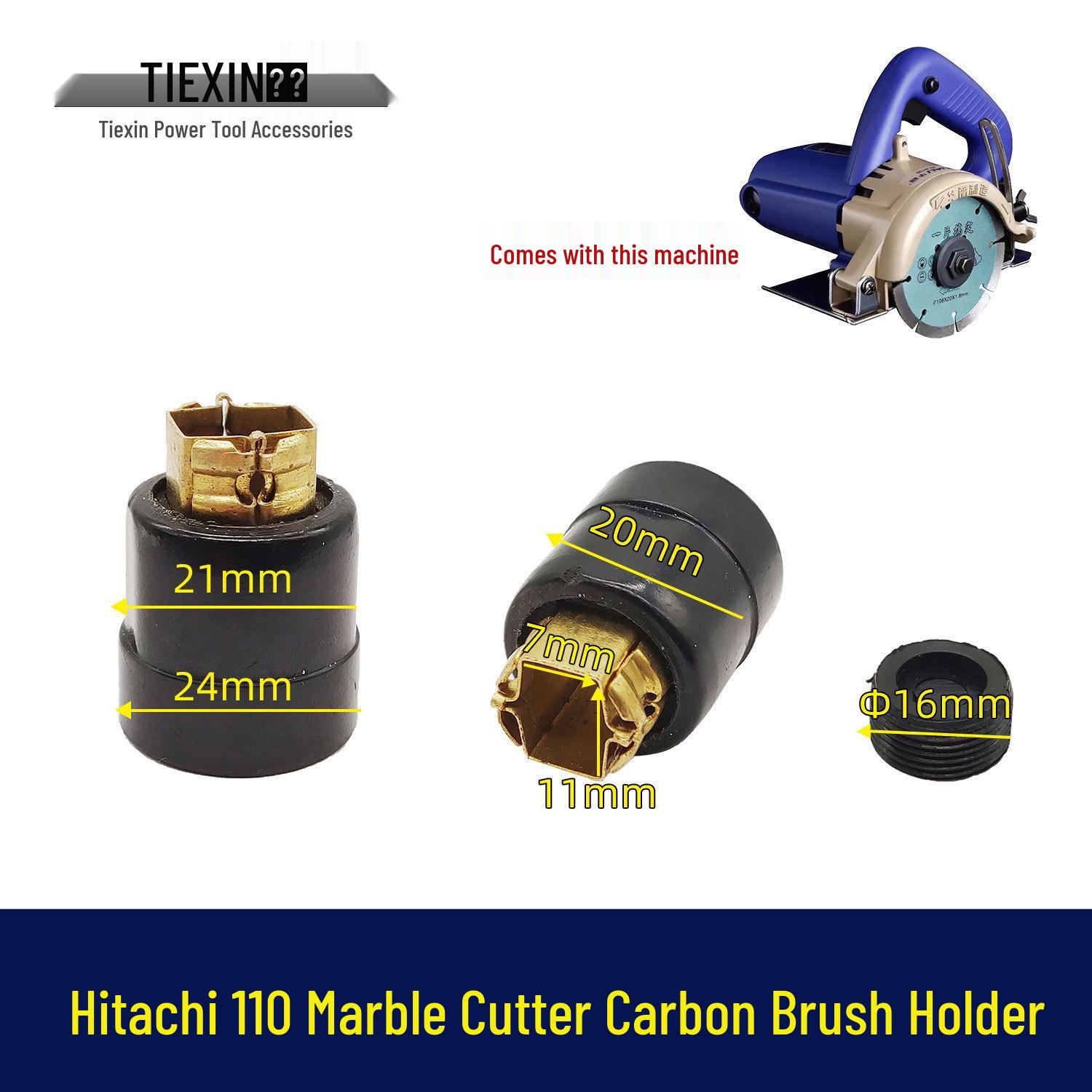 Hitachi 110 Marble Electric Drill Carbon Brush Holder
Hitachi 110 Marble Electric Drill Carbon Brush Holder