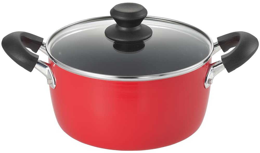 Tamahashi Rupia IH-Compatible Two-Handled Pot, 20cm, LU-P20W, Red
Tamahashi Rupia IH-Compatible Two-Handled Pot, 20cm, LU-P20W, Red