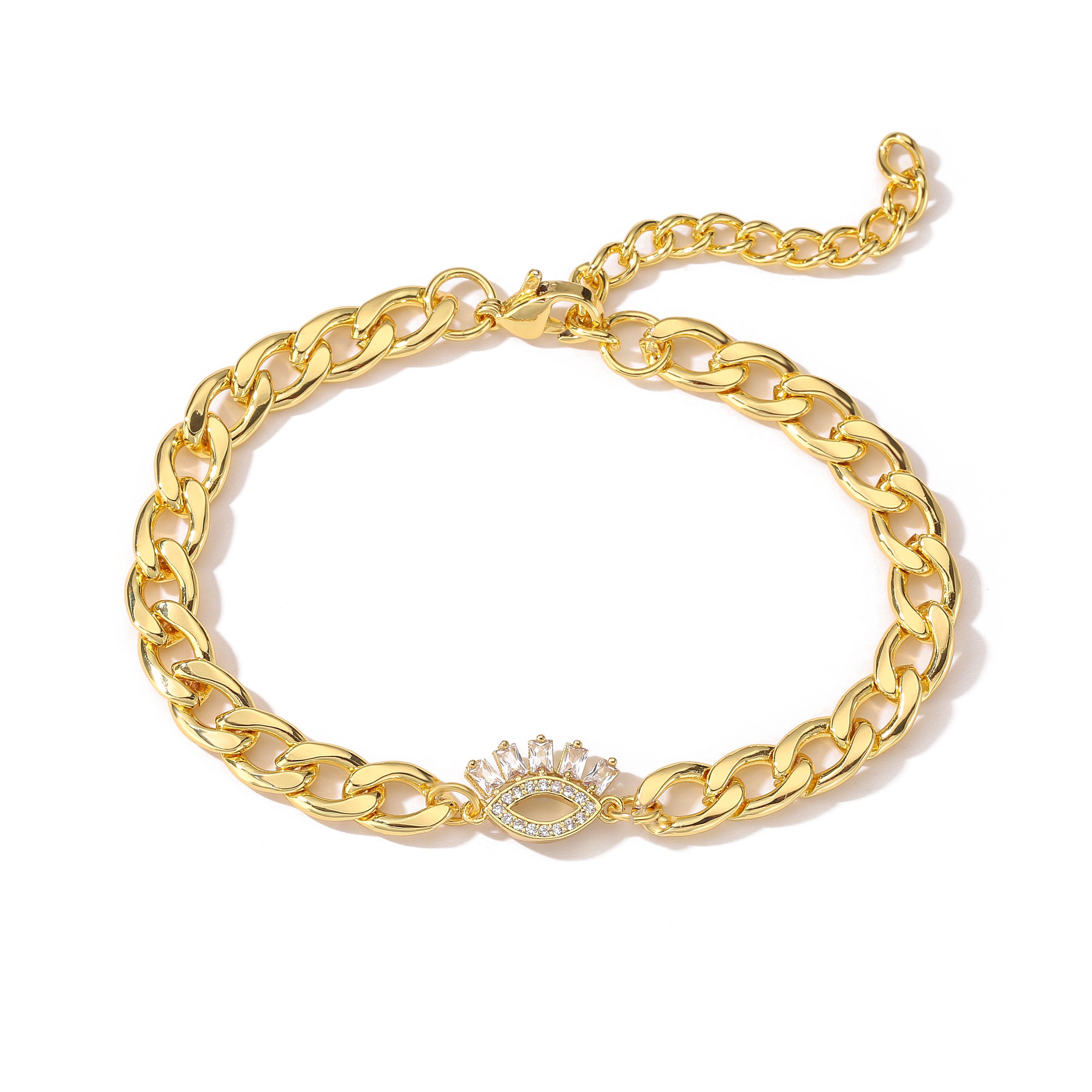 HECHENG,Luxury Classic Evil Eye Charm Bracelet for Women Cubic Zircon CZ NK Bangles Zircon Gift Wholesale
HECHENG,Luxury Classic Evil Eye Charm Bracelet for Women Cubic Zircon CZ NK Bangles Zircon Gift Wholesale