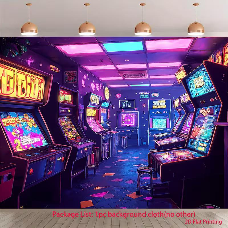 2D Neon Arcade Game Room Backdrop 80s 90s Retro Gaming Photography Background 47.2x31.5inch/120*80cm
2D Neon Arcade Game Room Backdrop 80s 90s Retro Gaming Photography Background 47.2x31.5inch/120*80cm