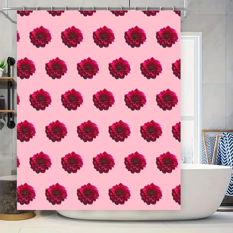 Patterned Shower Curtain Pink Floral Decor For Bathrooms 3D Printing Waterproof Fabric With Hook Rings Easy Installation Perfect W60H190(CM)-1 Pcs
Patterned Shower Curtain Pink Floral Decor For Bathrooms 3D Printing Waterproof Fabric With Hook Rings Easy Installation Perfect W60H190(CM)-1 Pcs