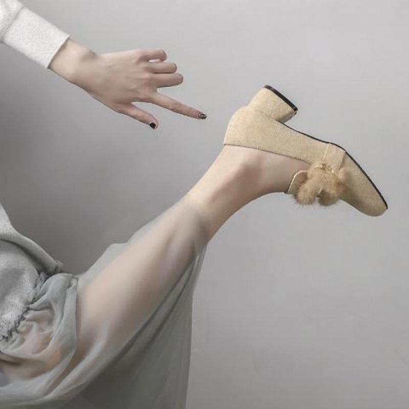 Туфли Mao Mao женские 2024 года, новая зимняя корейская версия, универсальные туфли на среднем толстом каблуке, туфли Muller single из кроличьей шерсти, женские, осень и зима 34
Туфли Mao Mao женские 2024 года, новая зимняя корейская версия, универсальные туфли на среднем толстом каблуке, туфли Muller single из кроличьей шерсти, женские, осень и зима 34