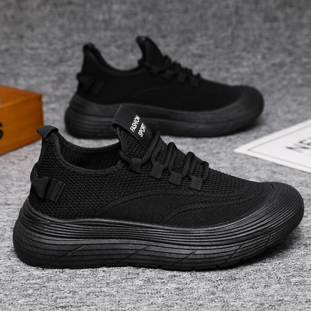Men s and women s same thick-soled ordinary casual walking shoes, new mesh breathable lace-up, low-top black large-size sneakers 36
Men s and women s same thick-soled ordinary casual walking shoes, new mesh breathable lace-up, low-top black large-size sneakers 36