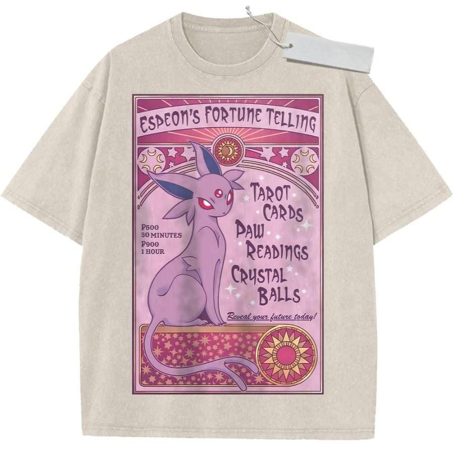 T Shirt Sports T Shirt Short Sleeve T Shirt Vintage Rose Red Unisex Pure Cotton Washed Anime Pokemon Espeon Print M
T Shirt Sports T Shirt Short Sleeve T Shirt Vintage Rose Red Unisex Pure Cotton Washed Anime Pokemon Espeon Print M