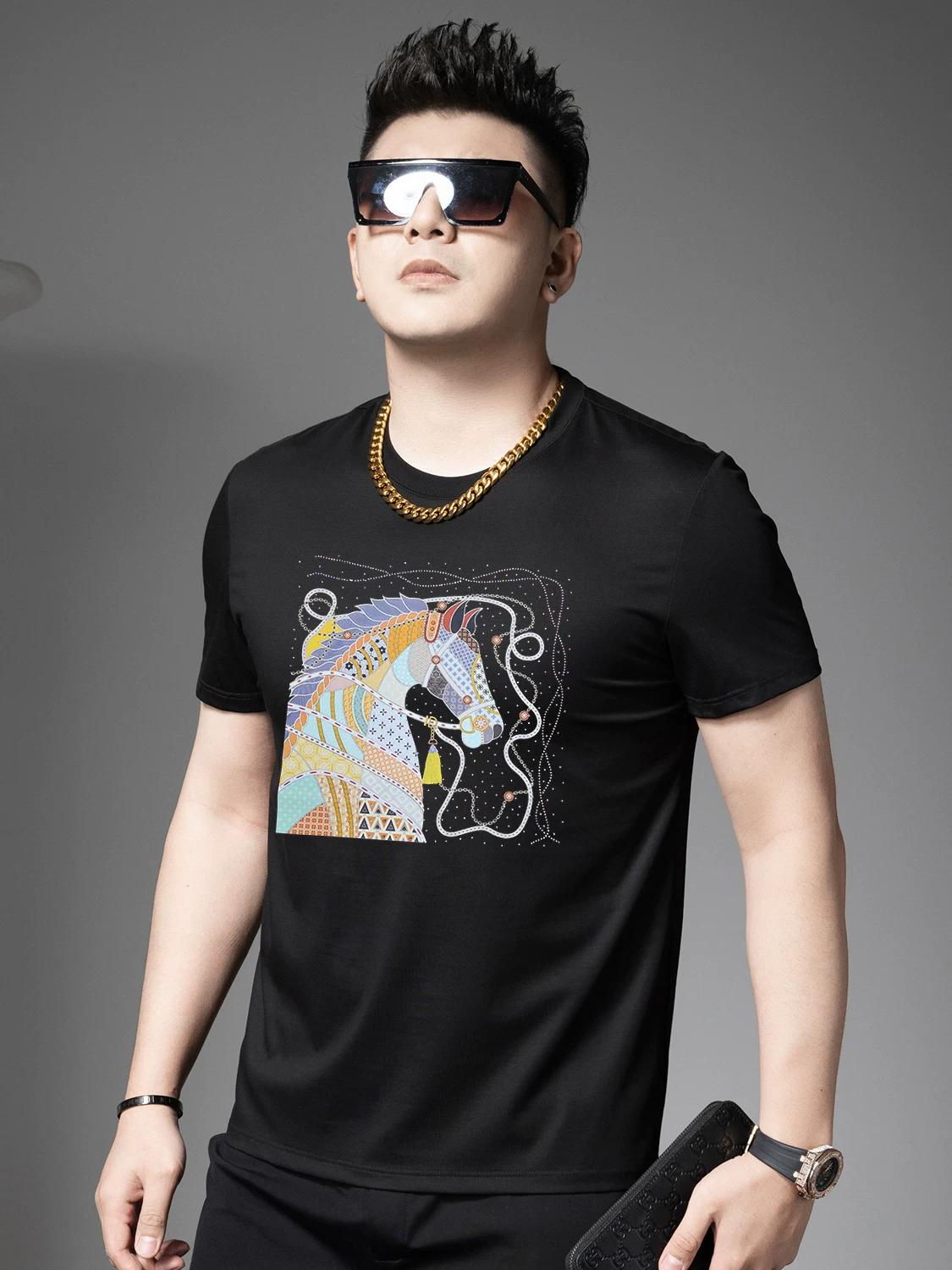 European Style 2025 Summer New Men s Round Neck Trendy Brand Printed Rhinestone Short-Sleeve T-Shirt Casual Half-Sleeve Top L чёрный
European Style 2025 Summer New Men s Round Neck Trendy Brand Printed Rhinestone Short-Sleeve T-Shirt Casual Half-Sleeve Top L чёрный