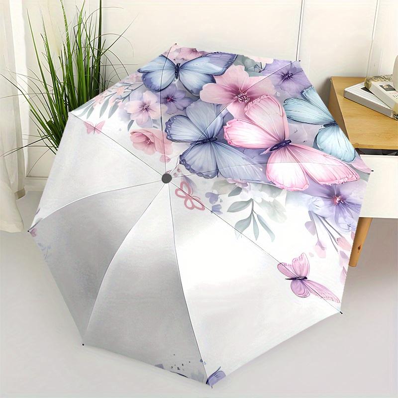 Butterfly Floral Automatic Folding Umbrella 8 Ribs Lightweight Design, Durable Iron Frame, Compact and Portable, Ideal Birthday or Christm
Butterfly Floral Automatic Folding Umbrella 8 Ribs Lightweight Design, Durable Iron Frame, Compact and Portable, Ideal Birthday or Christm