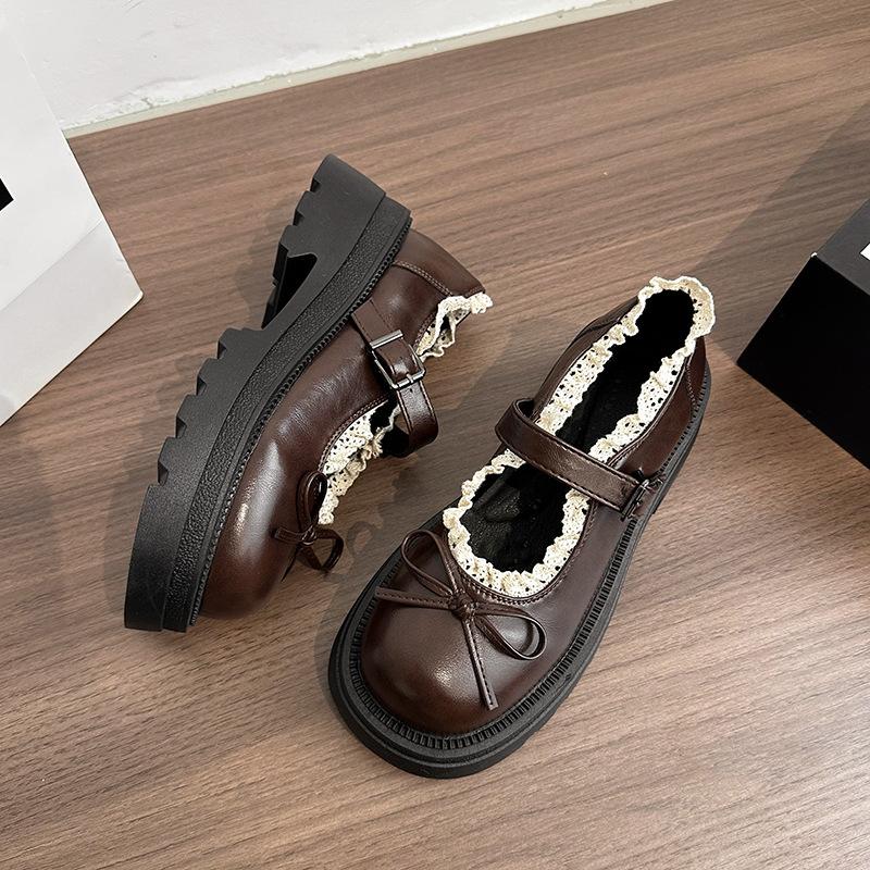 Туфли Мэри Джейн на толстой подошве с завышенным подъемом, с милым бантом, женские, модные, универсальные, на низком подъеме, из маленькой кожи, весна 2025 40 коричневый
Туфли Мэри Джейн на толстой подошве с завышенным подъемом, с милым бантом, женские, модные, универсальные, на низком подъеме, из маленькой кожи, весна 2025 40 коричневый