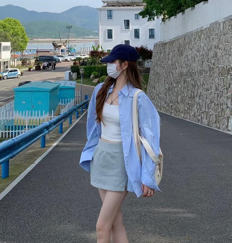 Women s Pure Cotton White French-Style Mid-Length Korean Top XL (135-160 lbs) синій
Women s Pure Cotton White French-Style Mid-Length Korean Top XL (135-160 lbs) синій
