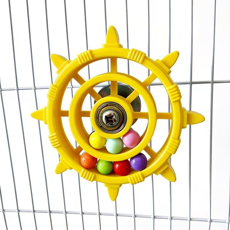 New Interactive Parrot Toy Bird Cage Toy For Parrots Rotating Toys For Mental Stimulation And Entertainment Rotating Bird Toys жовтий
New Interactive Parrot Toy Bird Cage Toy For Parrots Rotating Toys For Mental Stimulation And Entertainment Rotating Bird Toys жовтий