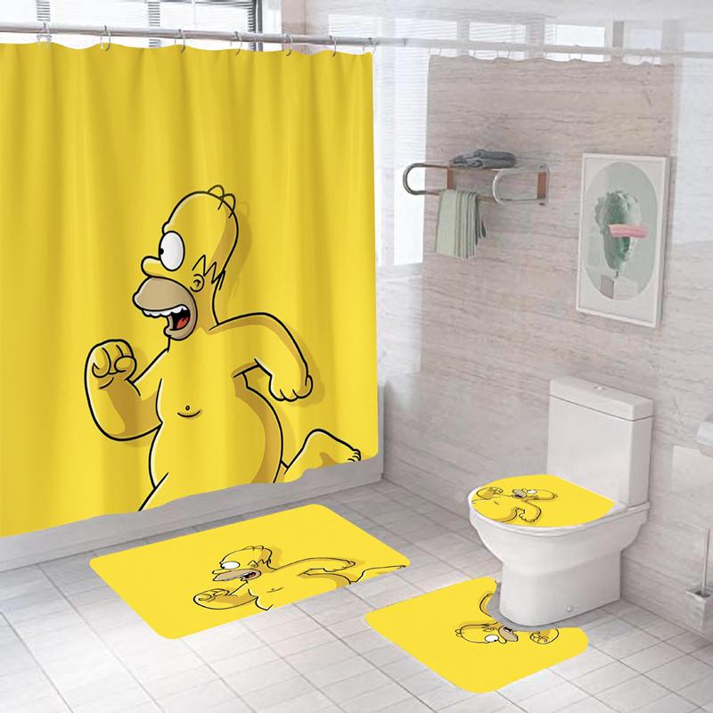 Cartoon Animals Waterproof Bath Curtain 3D Print Mat Set Polyester Comfortable Toilet Rugs Anti-Slip Eco-Friendly Carpets W60H190(CM)-1 Pcs
Cartoon Animals Waterproof Bath Curtain 3D Print Mat Set Polyester Comfortable Toilet Rugs Anti-Slip Eco-Friendly Carpets W60H190(CM)-1 Pcs