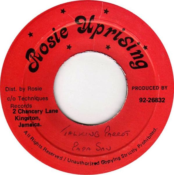 7inch Record PAPA SAN Talking Parrot NONE Rosie Uprising 1985 Jamaica Reggae Ska Dub Used
7inch Record PAPA SAN Talking Parrot NONE Rosie Uprising 1985 Jamaica Reggae Ska Dub Used