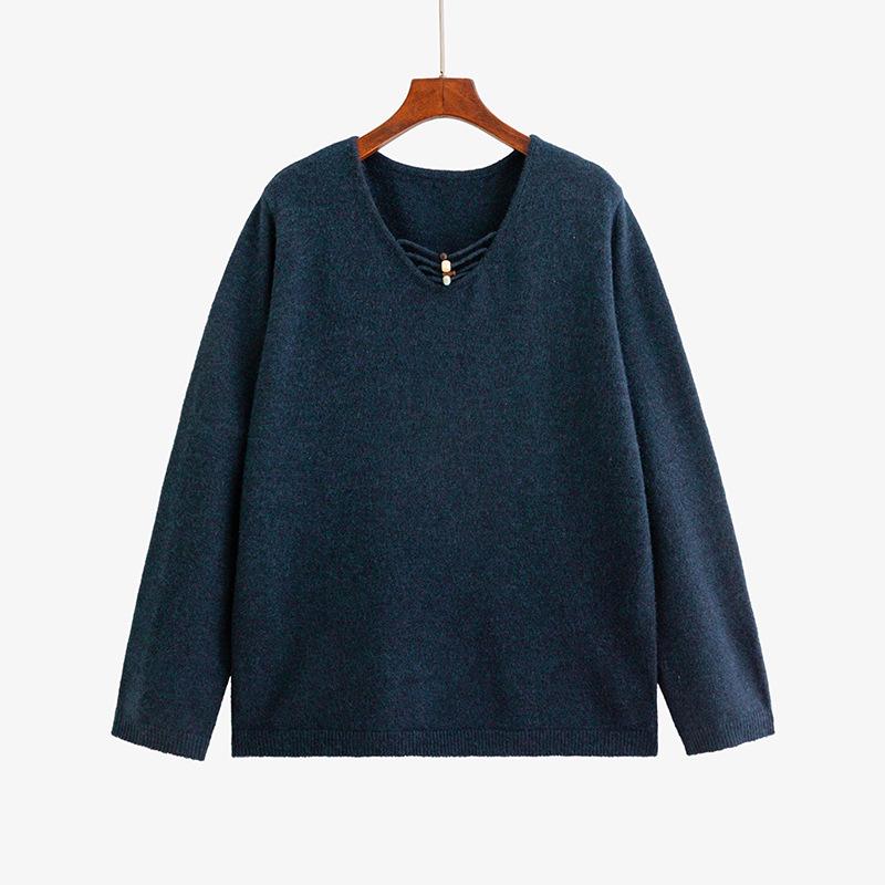 Women s Plus Size V-Neck Beaded Sweater - Winter 2025 Loose Casual Knit Top XL (60-80 kg) темно-синього кольору
Women s Plus Size V-Neck Beaded Sweater - Winter 2025 Loose Casual Knit Top XL (60-80 kg) темно-синього кольору