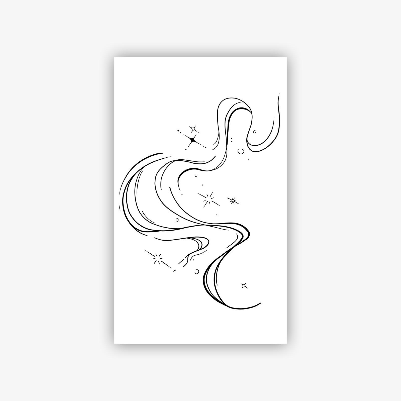 Flowing Curve Star Tattoo Sticker, Waterproof And Long-Lasting, Gentle Shoulder And Neck Model, Simulated Tattoo Sticker. 9*15
Flowing Curve Star Tattoo Sticker, Waterproof And Long-Lasting, Gentle Shoulder And Neck Model, Simulated Tattoo Sticker. 9*15