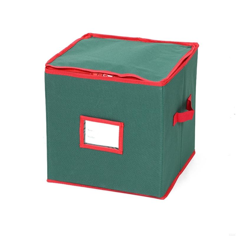 64 Grids Foldable Christmas Ornament Storage Box With Oxfords Fabric for Holiday Decorations Organization HX6C зелений
64 Grids Foldable Christmas Ornament Storage Box With Oxfords Fabric for Holiday Decorations Organization HX6C зелений