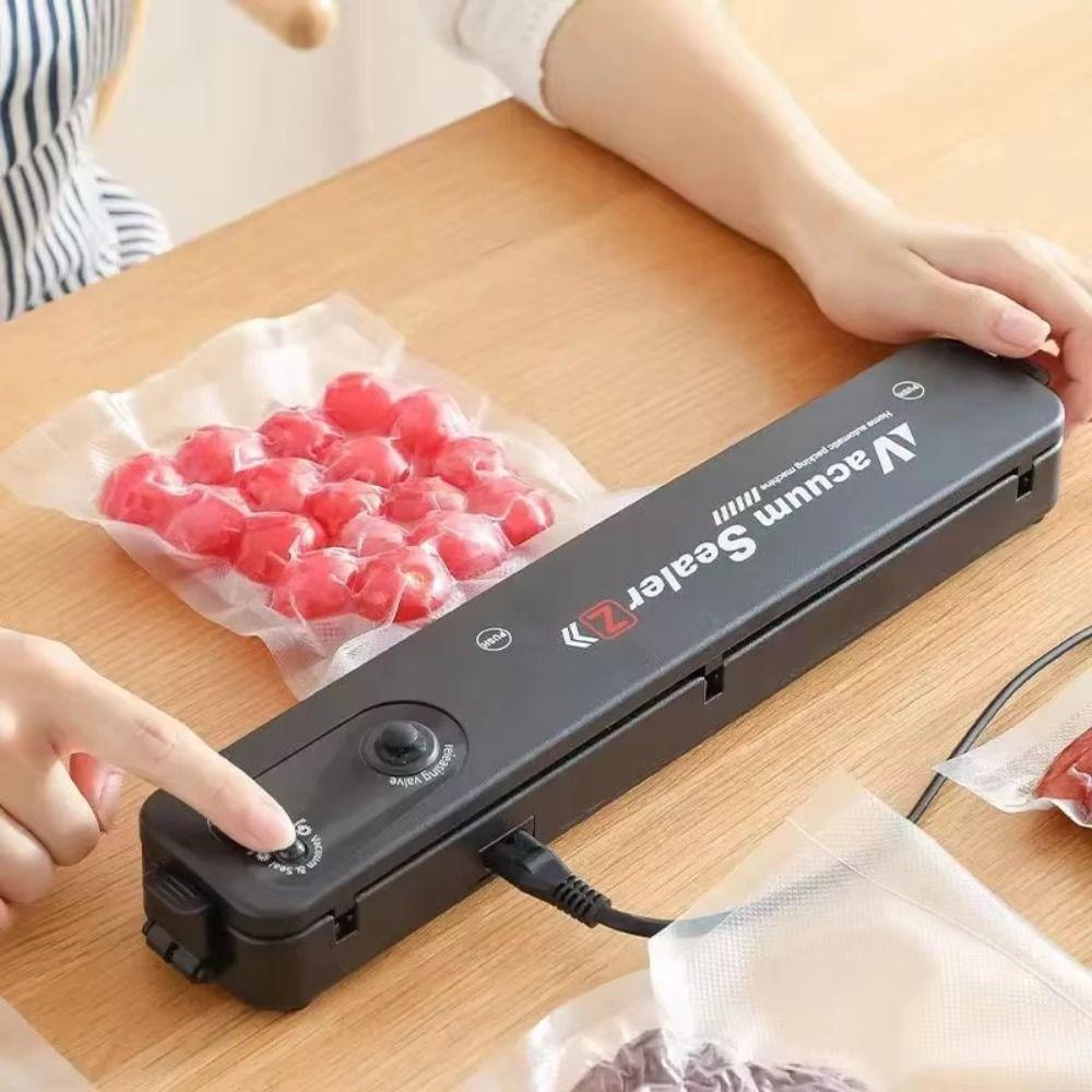 Plastic Sealing Electric Vacuum Sealer with Vacuum Bag Food Sealing Machine Home Use US Plug чорний
Plastic Sealing Electric Vacuum Sealer with Vacuum Bag Food Sealing Machine Home Use US Plug чорний