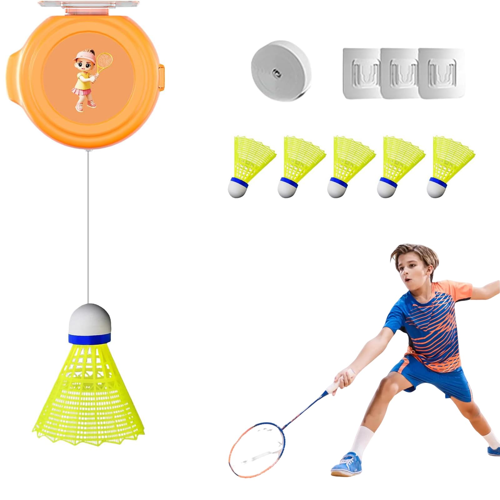 YIBOOOM Badminton Automatic Back Badminton Set of Single Suitable for Elastic Badminton Practice Indoor Badminton Automatic Convenient for One Person
YIBOOOM Badminton Automatic Back Badminton Set of Single Suitable for Elastic Badminton Practice Indoor Badminton Automatic Convenient for One Person