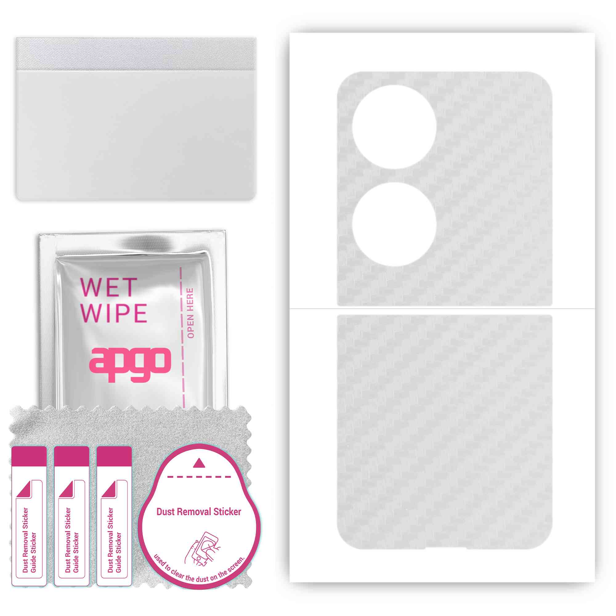 Apgo Protective Skin Sticker для задньої панелі, сумісний з Huawei P50 Pocket Art Edition, Wrap Film, Foil, Vinyl - Pattern Transparent Carbon
Apgo Protective Skin Sticker для задньої панелі, сумісний з Huawei P50 Pocket Art Edition, Wrap Film, Foil, Vinyl - Pattern Transparent Carbon