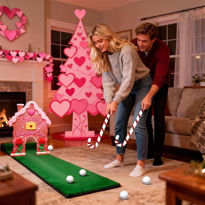 2026 Gingerbread Candy Cane Christmas Golf Game Set - Mini Golf Course With Club & Balls For Family Party рожевий
2026 Gingerbread Candy Cane Christmas Golf Game Set - Mini Golf Course With Club & Balls For Family Party рожевий