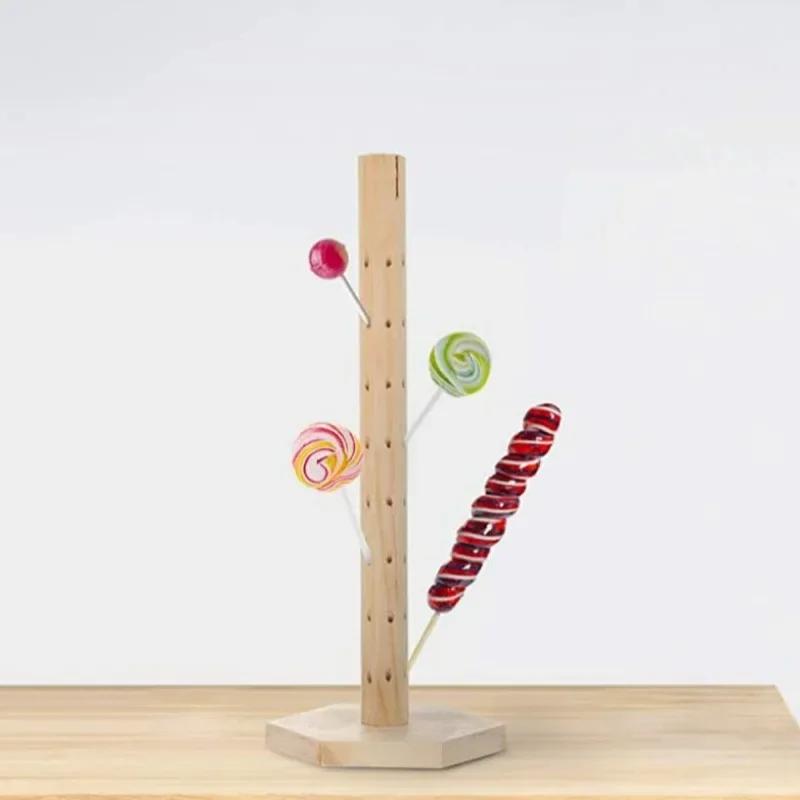 1pc Wood 360° Rotate Lollipop Holder Decorative Round Hole Earrings Display Stand Candy Holder 360 ° Lollipop Display Earrings 14.5x42cm&1-tier
1pc Wood 360° Rotate Lollipop Holder Decorative Round Hole Earrings Display Stand Candy Holder 360 ° Lollipop Display Earrings 14.5x42cm&1-tier