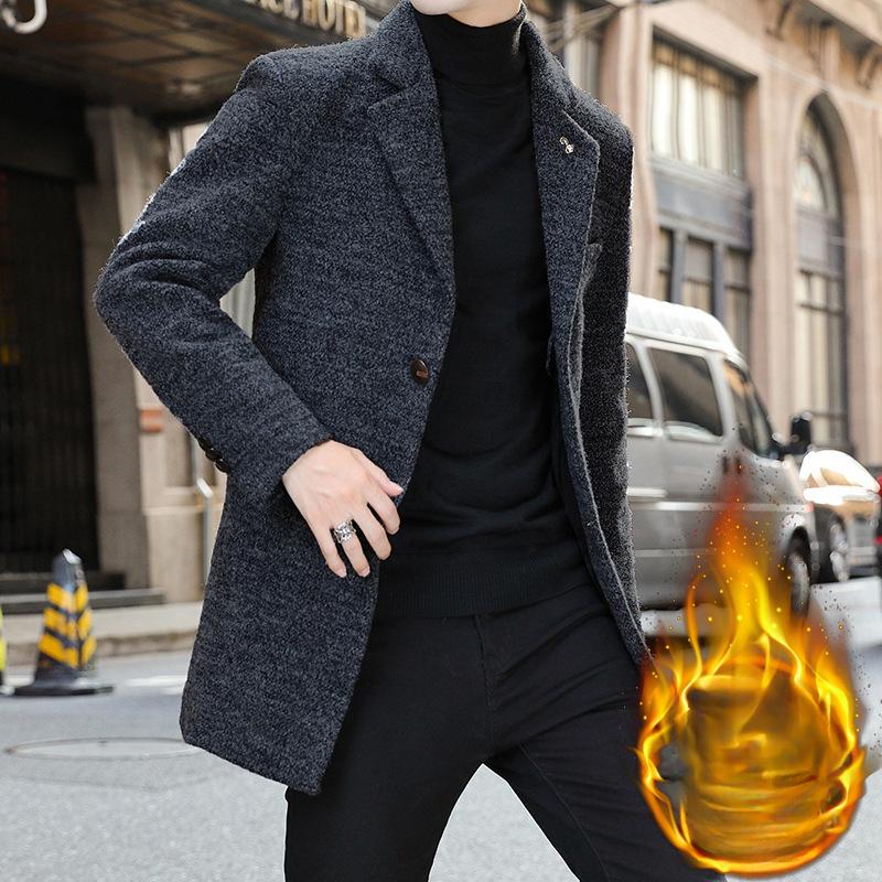 Hong Kong Style Trend Woolen Coat Men s Autumn and Winter Trench Coat Medium and Long Cotton Thickened Men s Woolen Coat 5XL сірий колір
Hong Kong Style Trend Woolen Coat Men s Autumn and Winter Trench Coat Medium and Long Cotton Thickened Men s Woolen Coat 5XL сірий колір