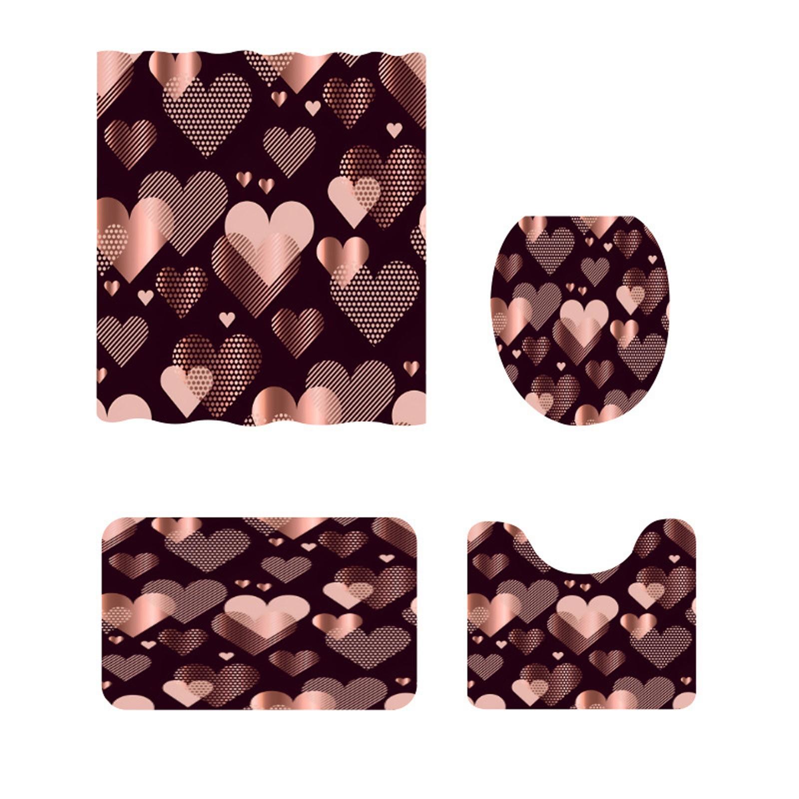 День святого Валентина Печатный Душевая Занавеска Ковер Напольный Коврик Комбинация Ванная Комната Туалет Подушка Занавеска Для Ванной Комнаты Четырех Предметов One Size
День святого Валентина Печатный Душевая Занавеска Ковер Напольный Коврик Комбинация Ванная Комната Туалет Подушка Занавеска Для Ванной Комнаты Четырех Предметов One Size