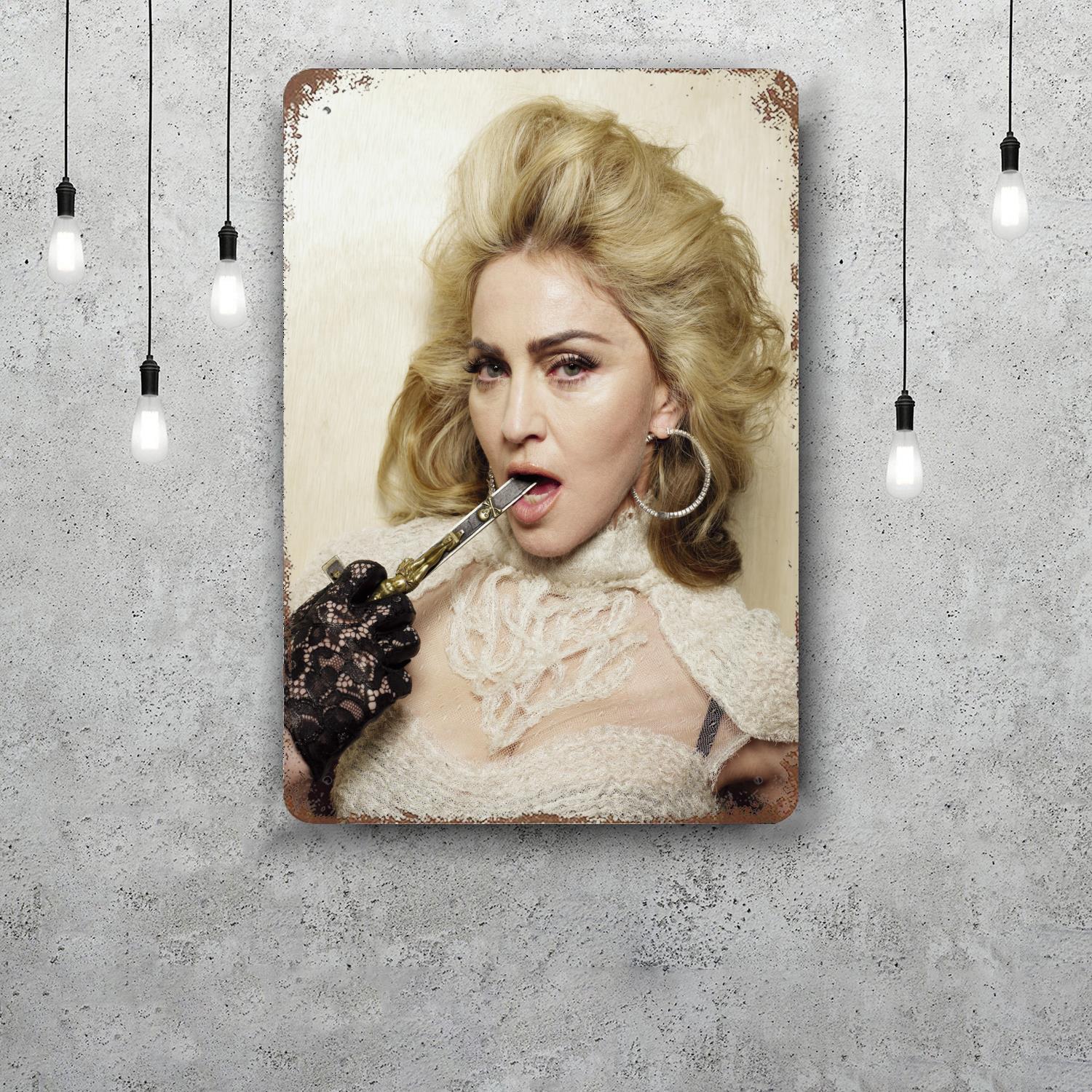 Madonna Bad Girl Classic Poster Rusty Metal Plaque Retro Decorative Plate Bar Man Cave Garage Club Metal Sign Wall Decoration 20x30cm(7.8x11.8inch)
Madonna Bad Girl Classic Poster Rusty Metal Plaque Retro Decorative Plate Bar Man Cave Garage Club Metal Sign Wall Decoration 20x30cm(7.8x11.8inch)