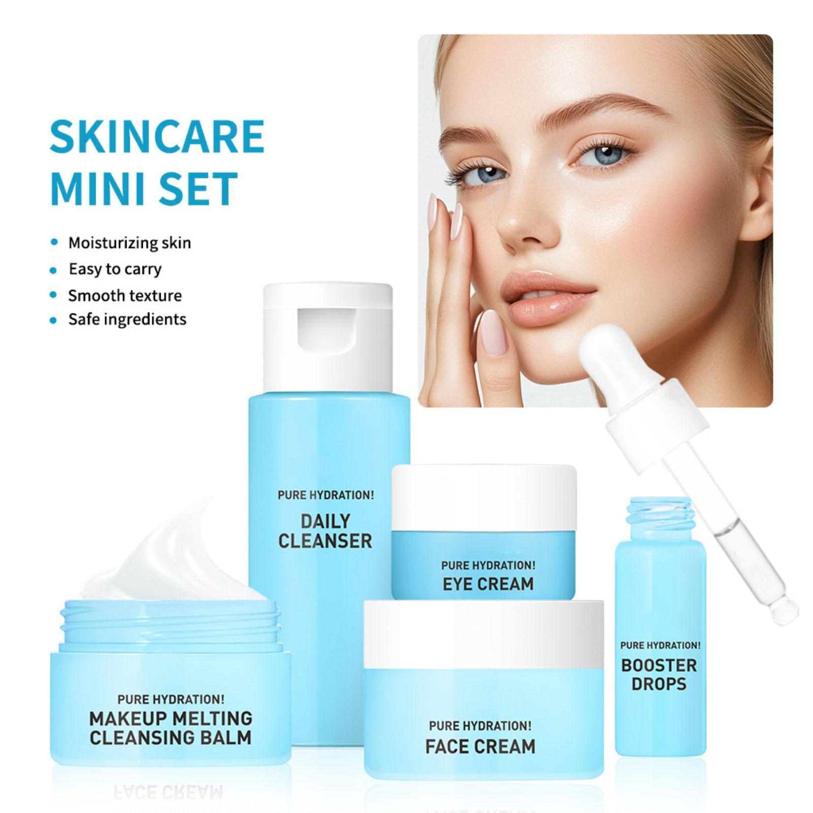Blue Skin Care Set Facial Care Hydrating Moisturizing Cream Eye Cream Serum 35ML One Size
Blue Skin Care Set Facial Care Hydrating Moisturizing Cream Eye Cream Serum 35ML One Size