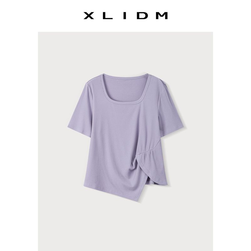 Xiao Li Plus Size Women s Clothing Slim Looking 5.00kg! Belly Covering Crimp Irregular Slit U Collar Shoulder Short Sleeve T-shirt Female Summer Gray Purple (Spot) XL(Fit for 62.5-72.5kg)
Xiao Li Plus Size Women s Clothing Slim Looking 5.00kg! Belly Covering Crimp Irregular Slit U Collar Shoulder Short Sleeve T-shirt Female Summer Gray Purple (Spot) XL(Fit for 62.5-72.5kg)